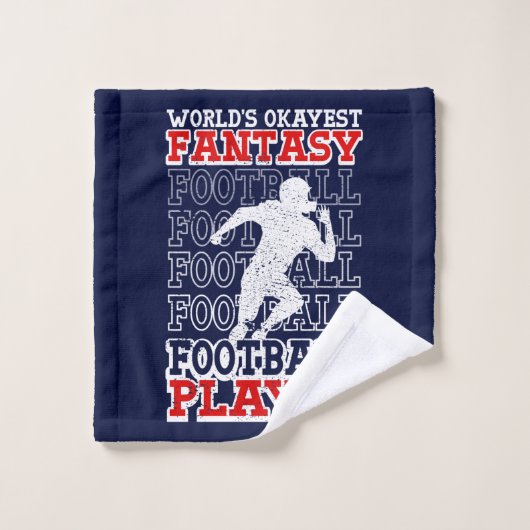 's Werelds Okayest Fantasy Football Player USA Col Bad Handdoek (Wasdoekje)