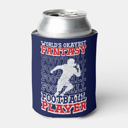 's Werelds Okayest Fantasy Football Player USA Col Blikjeskoeler (Blikje Voorkant)