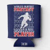 's Werelds Okayest Fantasy Football Player USA Col Blikjeskoeler (Achterkant)