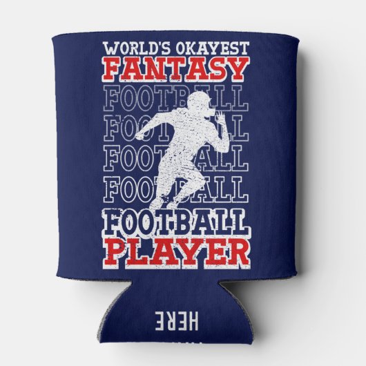 's Werelds Okayest Fantasy Football Player USA Col Blikjeskoeler (Achterkant)
