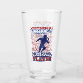 's Werelds Okayest Fantasy Football Player USA Col Glas (Voorkant)