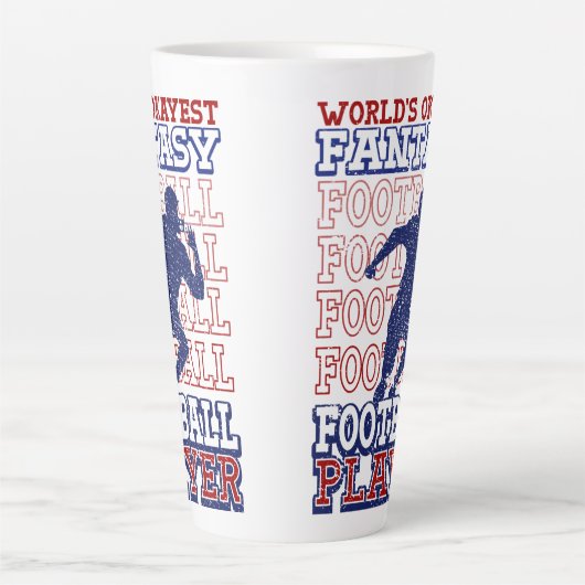 's Werelds Okayest Fantasy Football Player USA Col Latte Mok (Voorkant)