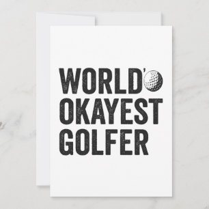 's Werelds Okayest Golfer Grappige Golfsport liefh Kaart