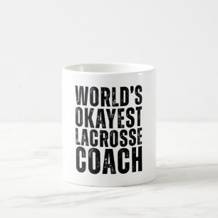 's Werelds Okayest Lacrosse Coach Grappig Koffiemok