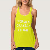 's Werelds Okayest Lifter Tanktop (Voorkant)