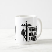 's Werelds Okayest Lineman, Lineman Quote Koffiemok (Voorkant rechts)