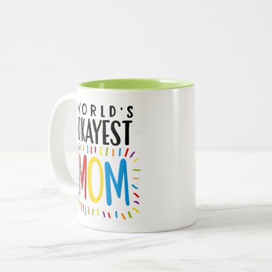 's Werelds Okayest MOM - Mok van theekkoffie (Voorkant links)