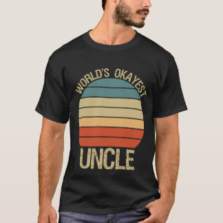 's Werelds Okayest Oom/grappige Oom gezegde Gift T-shirt