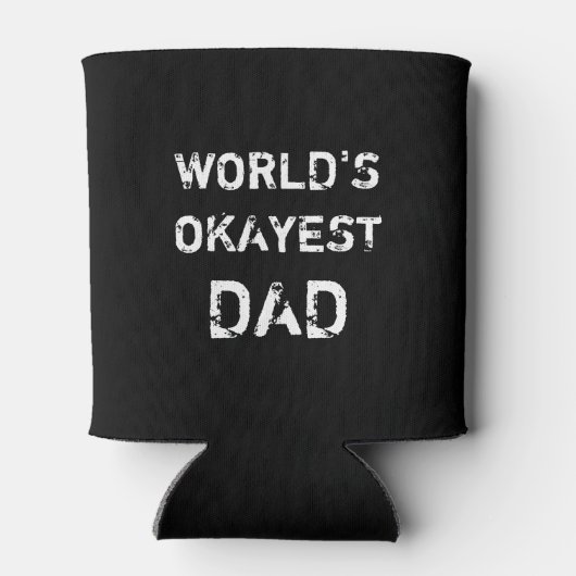 's Werelds Okayest Pap koelbox Vaders Dag cadeau Blikjeskoeler (Achterkant)