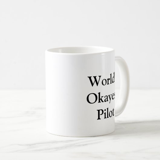 's Werelds Okayest Pilot-Mok Koffiemok (Voorkant rechts)