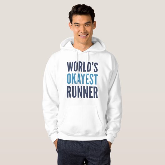 's Werelds Okayest Runner Hoodie (Voorkant volledig)