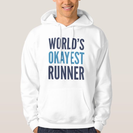 's Werelds Okayest Runner Hoodie (Voorkant)