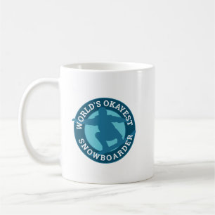 'S Werelds Okayest Snowboarder humoristische custo Koffiemok