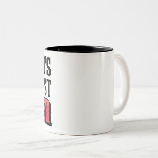 's Werelds Okayest zuster -3D Typografie Roze zust Tweekleurige Koffiemok (Voorkant rechts)