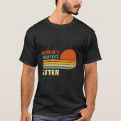 's Werelds Okayest Zuster - Retro  Sunset Funn T-shirt (Voorkant)