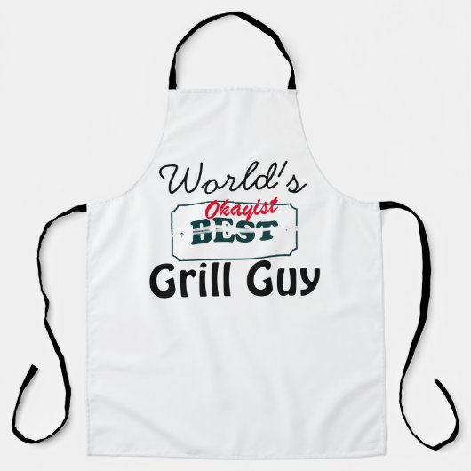 's Werelds 'Okayist' Grill Guy Funny Mannen Schort (Voorkant)