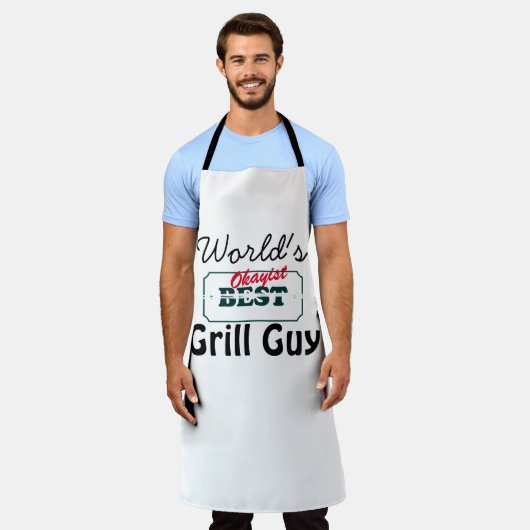 's Werelds 'Okayist' Grill Guy Funny Mannen Schort (Gedragen)