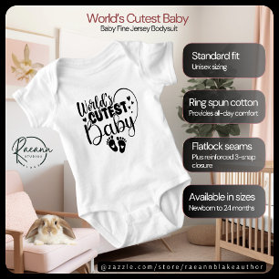 's Werelds Schattigee Baby Jersey Bodysuit