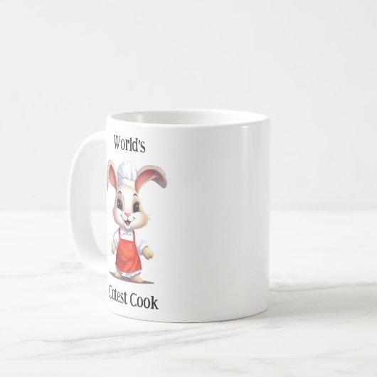 's Werelds Schattigee Cook Rabbit Mok (Voorkant links)