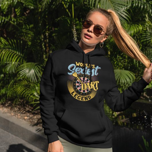 's Werelds Sexiest Dart Legend - Grappige Dart Kam Hoodie