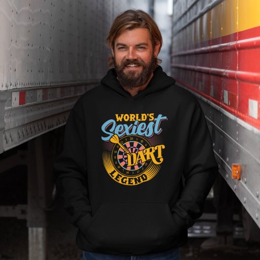 's Werelds Sexiest Dart Legend - Grappige Dart Kam Hoodie