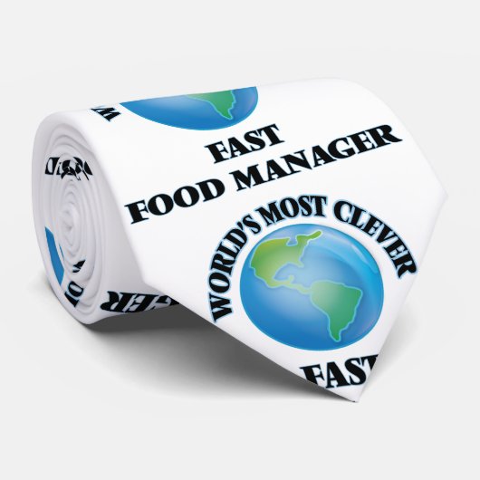 's Werelds slimste Fast Food Manager Stropdas (Opgerold)