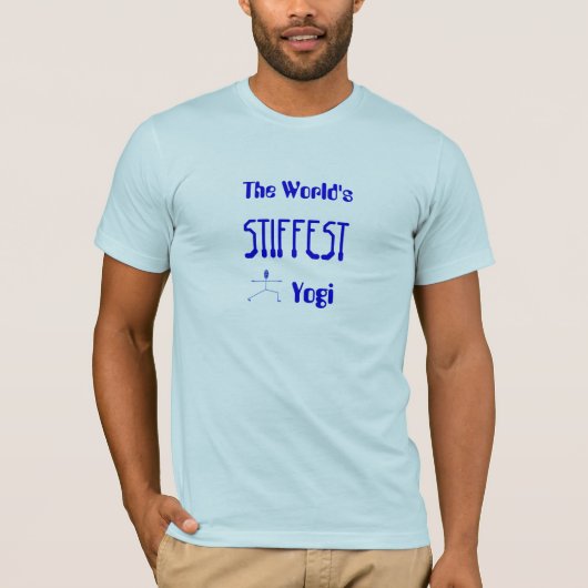 's Werelds STIFFEST Yogi T-shirt (Voorkant)