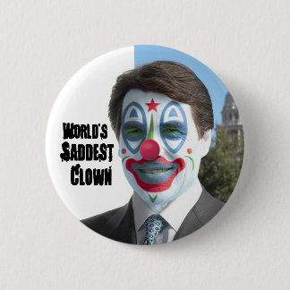's Werelds zadelijkste clown, No to Perry in '12 Ronde Button 5,7 Cm