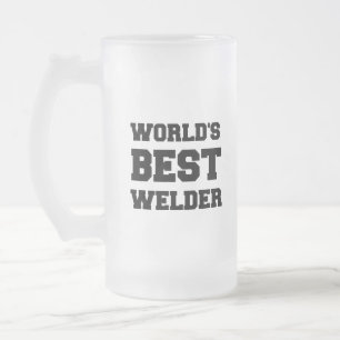 'S WERELDWIJD BESTE WELDER MATGLAS BIERPUL