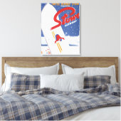 S zogen - Er is altijd een sneeuwpromo-Poster Canvas Afdruk (Insitu (Slaapkamer))