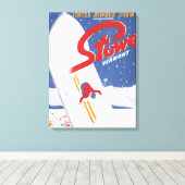 S zogen - Er is altijd een sneeuwpromo-Poster Canvas Afdruk (Insitu (Houten vloer))