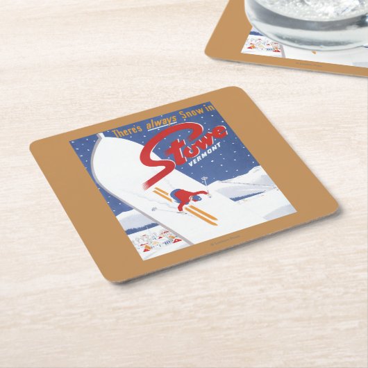 S zogen - Er is altijd een sneeuwpromo-Poster Kartonnen Onderzetters (Schuin)