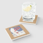 S zogen - Er is altijd een sneeuwpromo-Poster Stenen Onderzetter (Zijkant)