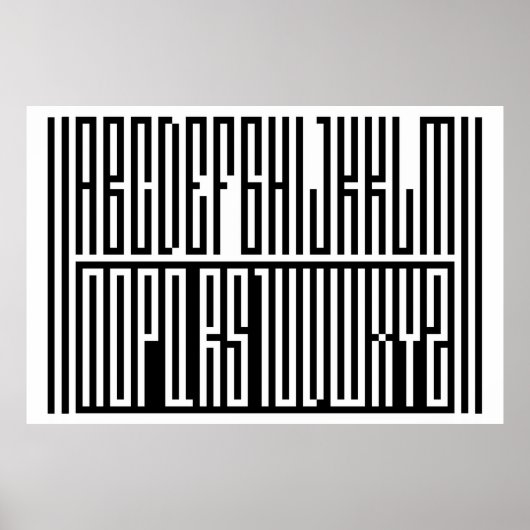 SA.0294 - Alphabeth Extra Groot Poster (Voorkant)