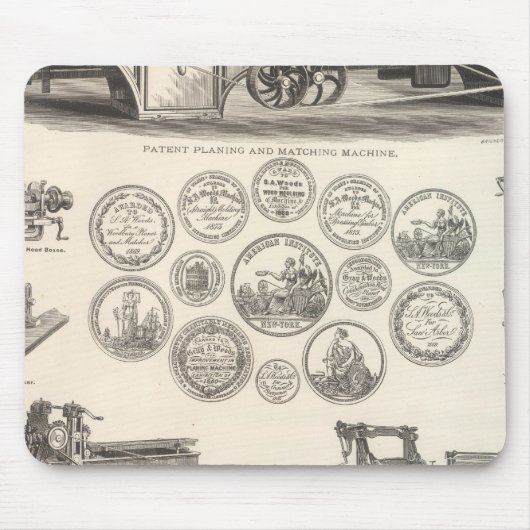 SA Bossen Machine Company Muismat (Voorkant)