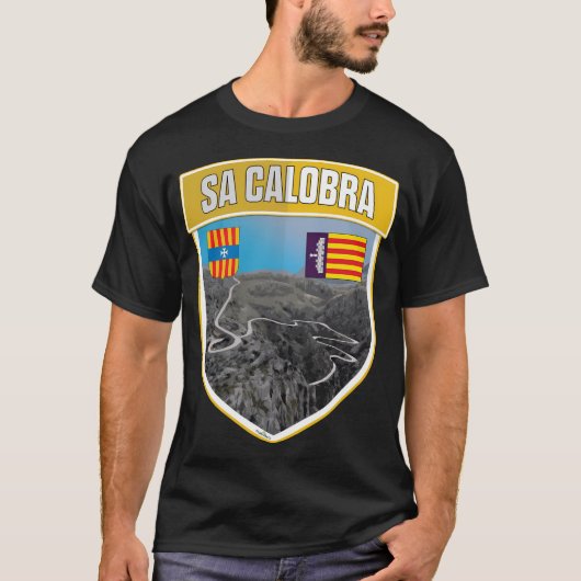 Sa Calobra Mallorca Shield T-shirt (Voorkant)