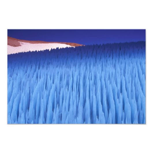 SA, Chili, regio Coquimbo, Nieve Penitente; Foto Afdruk (Voorkant)