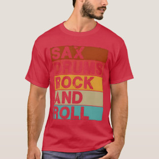 Sa Drums Rock And Roll gift T-shirt