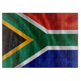 SA Flag Glas snijplank