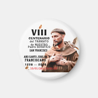 Sa Francisco de Assisi Glanzende Poster Magneet