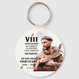 Sa Francisco de Assisi Glanzende Poster Sleutelhanger