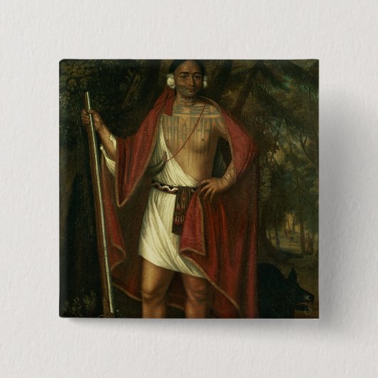 Sa Ga Yeath Qua Pieth Ton Vierkante Button 5,1 Cm (Voorkant)