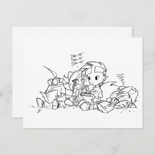 SA KINDEREN BRIEFKAART (Voorkant / Achterkant)