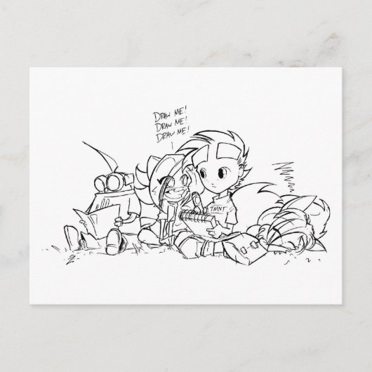 SA KINDEREN BRIEFKAART (Voorkant)