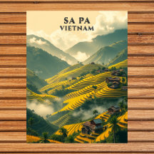 Sa Pa Vietnam Reis Rijstterrassen Berg