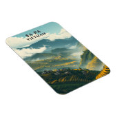 Sa Pa Vietnam Rijstterrassen Berg Magneet (Rechterzijde)