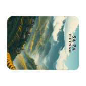 Sa Pa Vietnam Rijstterrassen Berg Magneet (Horizontaal)