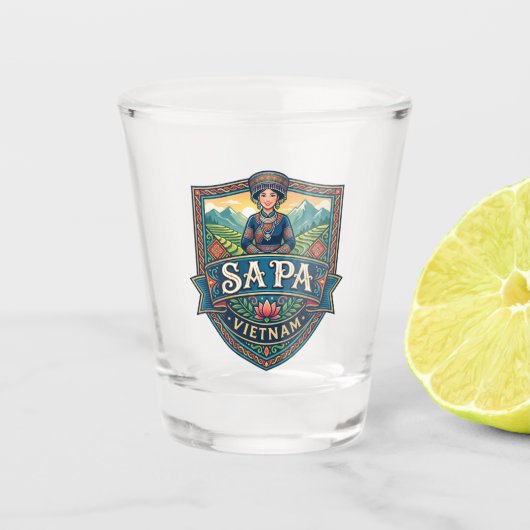 Sa Pa Vietnam Shot Glas (Voorkant)