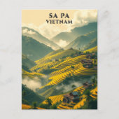 Sa Pa Vietnam Travel Rijstterrassen Mountain Briefkaart (Voorkant)