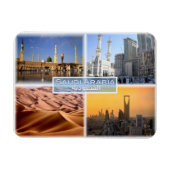SA Saudi-Arabië - Moskee - Mecca - Rub Al Khali - Magneet (Horizontaal)